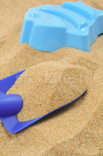 toy shovel and sand mould Stock photo © nito