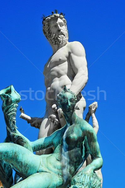Fountain of Neptune in Florence, Italy Stock photo © nito