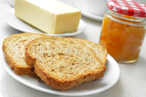 Bread Butter And Jam Stock Photo C Nito Stockfresh