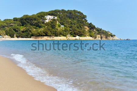 Plage vue ville océan sable mode de vie [[stock_photo]] © nito