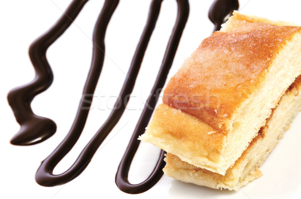 coca amb sucre, typical catalan cake Stock photo © nito
