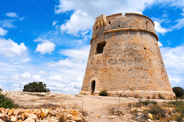 Torre de Sa Sal Rossa tower in Ibiza Town, Spain Stock photo © nito