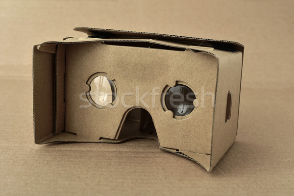 cardboard virtual reality lenses Stock photo © nito