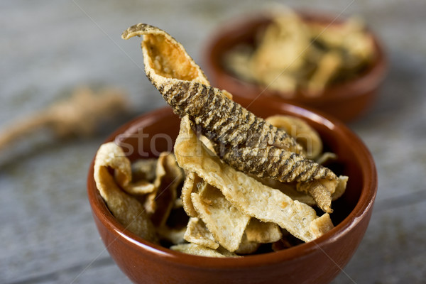 fish snacks in a bowl Stock photo © nito