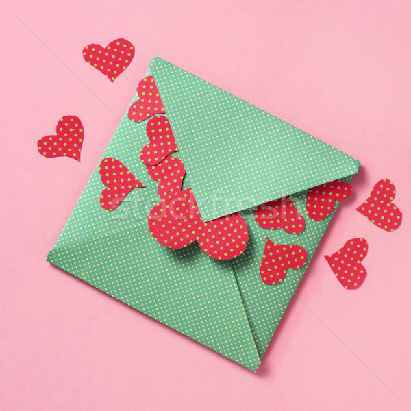 hearts coming out from an envelope Stock photo © nito