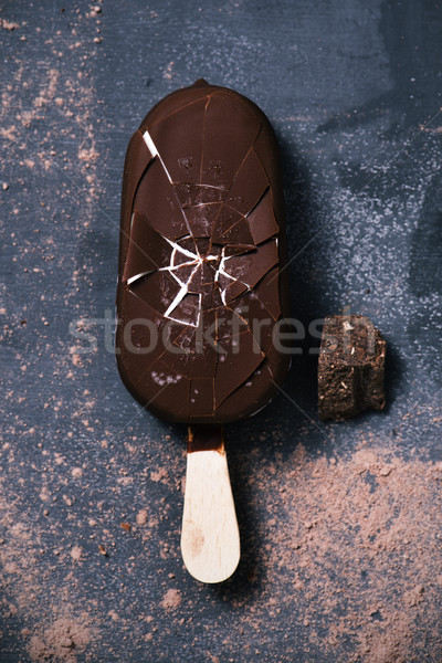 Foto d'archivio: Cioccolato · gelato · bar · view · buio