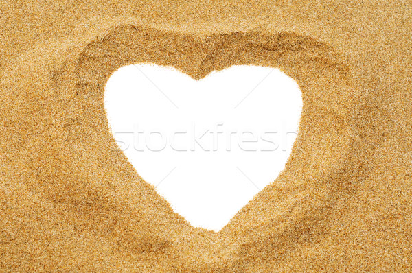 heart in the sand Stock photo © nito