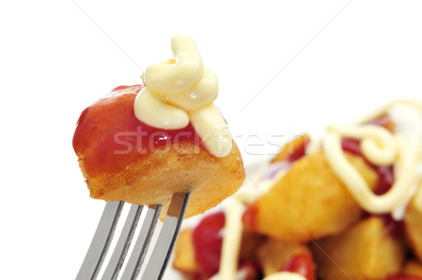 Typique espagnol frit pommes de terre sauce piquante Photo stock © nito