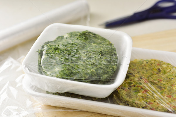 raw veggie burgers Stock photo © nito