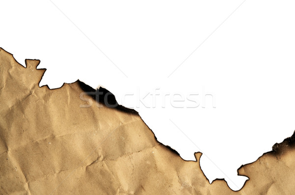 Kâğıt beyaz doku yangın soyut uzay Stok fotoğraf © nito