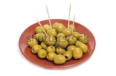 Stock photo: spanish pitted olives 