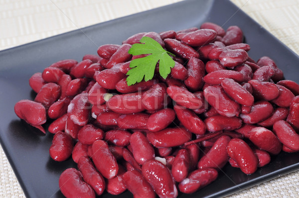 Riñón frijoles placa cocido alimentos cena Foto stock © nito