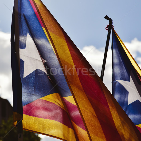 the estelada, the catalan pro-independence flag Stock photo © nito