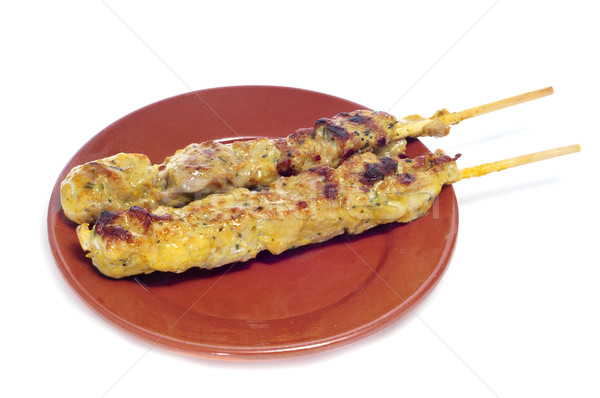 Spanisch Huhn Platte bar Abendessen Stock foto © nito