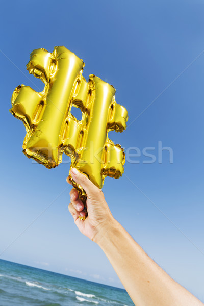 balloon in the shape of a hash symbol Stock photo © nito