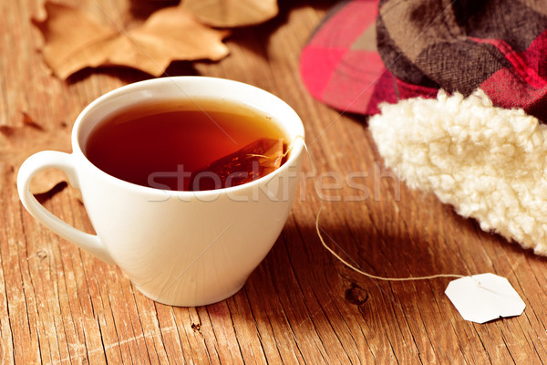 a cup with a tea bag Stock photo © nito