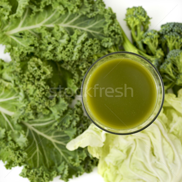 kale smoothie in a glass Stock photo © nito