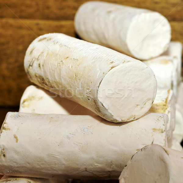 Stok fotoğraf: Keçi · peyniri · pazar · yeme · beyaz · yemek