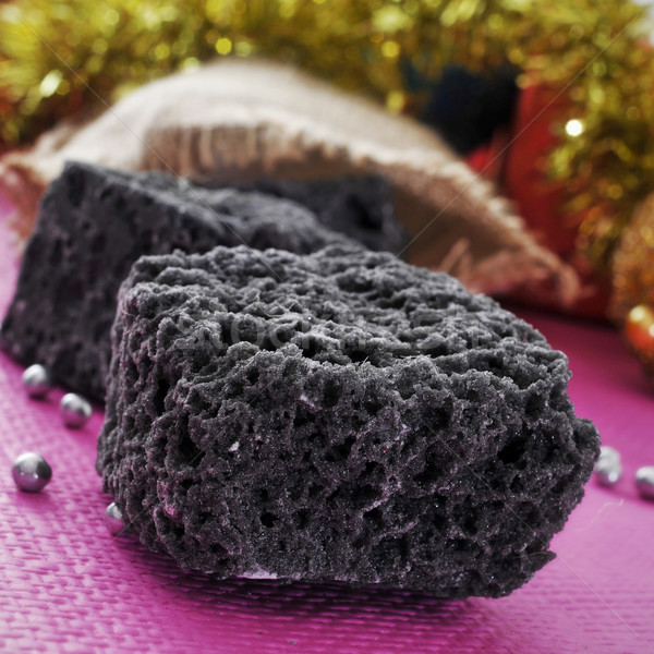 Karácsony cukorka szén díszek étel buli Stock fotó © nito