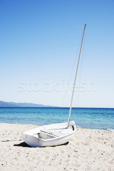Plaży Włochy żaglówce biały piasek charakter krajobraz Zdjęcia stock © nito