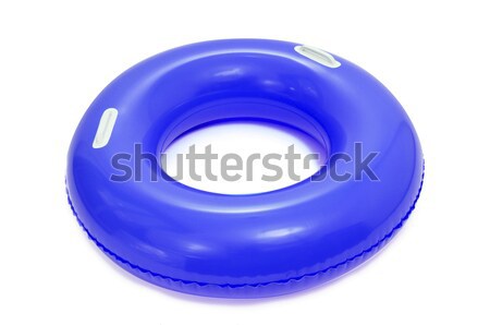 Pływać pierścień niebieski biały dziecko tle Zdjęcia stock © nito
