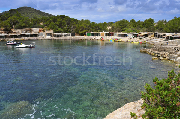 Sa Caleta cove in Ibiza Island, Spain Stock photo © nito
