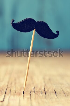 felt mustaches in sticks, filtered Stock photo © nito