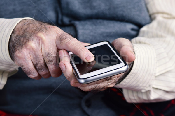 Foto stock: Velho · velho · caucasiano · homem