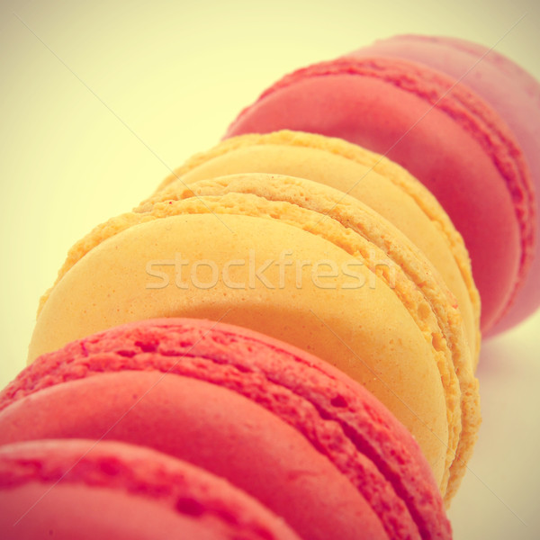 macarons with a retro filter effect Stock photo © nito