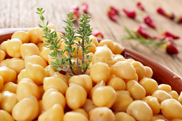 cooked chickpeas Stock photo © nito