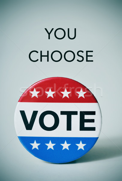 text you choose and badge for the US election Stock photo © nito