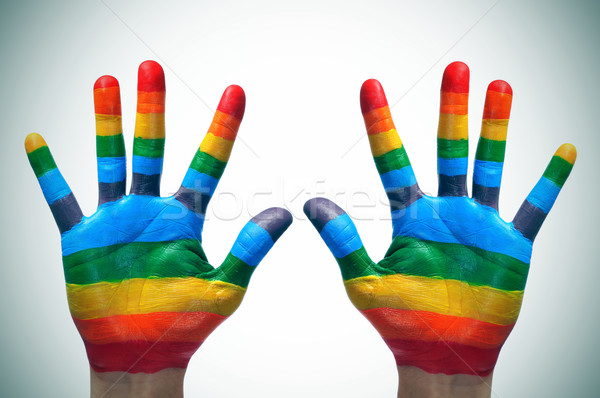 gay hands Stock photo © nito