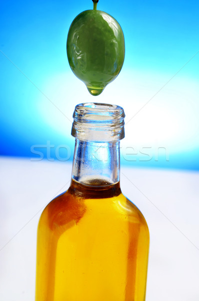 橄欖油 橄欖油 流血的 油 水果 商業照片 © nito