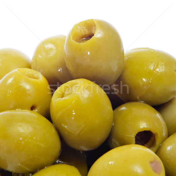 Spaniol măsline tapas alb Imagine de stoc © nito