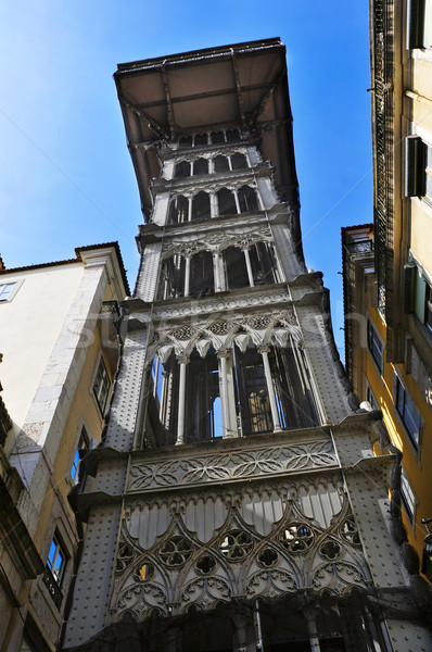 historical Santa Justa Lift in Lisbon, Portugal Stock photo © nito