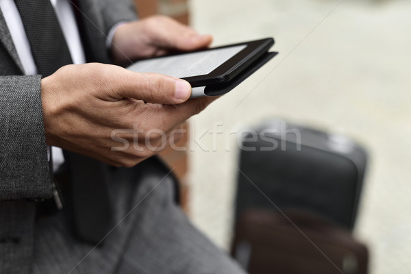 young businessman using a tablet Stock photo © nito