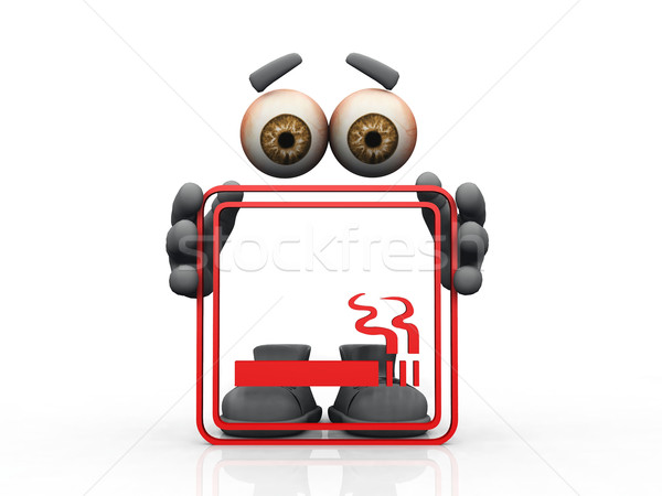 smoking symbol on a white background 
 Stock photo © njaj