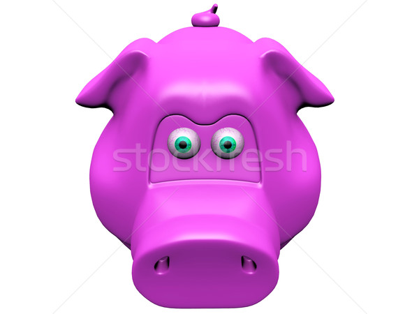Roze varken spaarvarken business veiligheid vak Stockfoto © njaj