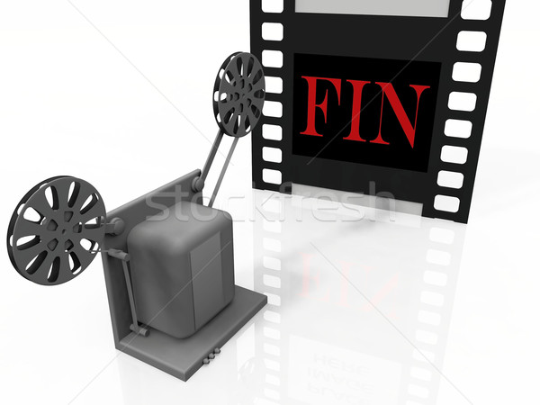 Projektor Film Technologie Kunst Industrie Kino Stock foto © njaj
