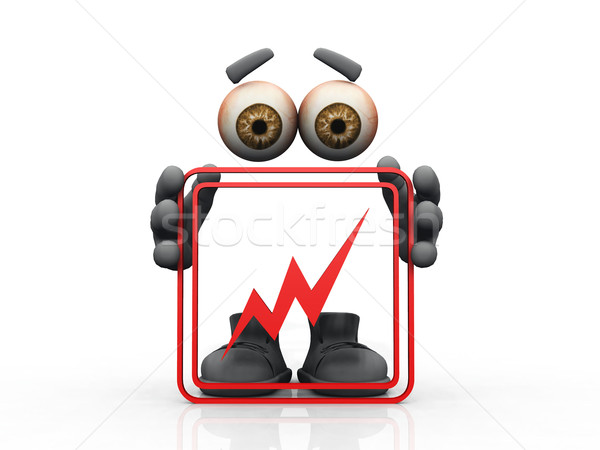 lightning symbol on a white background 
 Stock photo © njaj