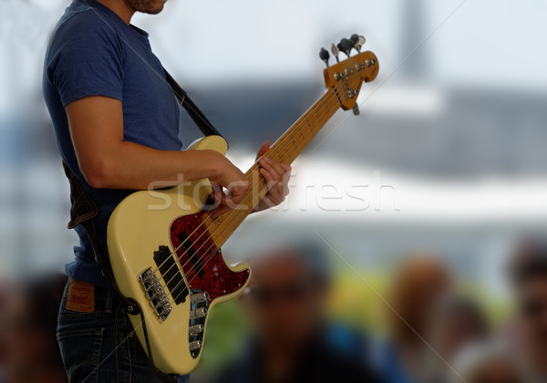 Foto d'archivio: Bassi · chitarrista · chitarra · concerto · suono · band