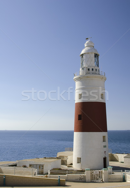 Latarni gibraltar ocean bezpieczeństwa bezpieczne punkt Zdjęcia stock © njaj