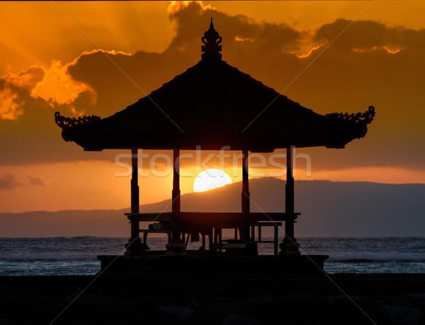 Naplemente Bali tengerpart nap természet tenger Stock fotó © njaj