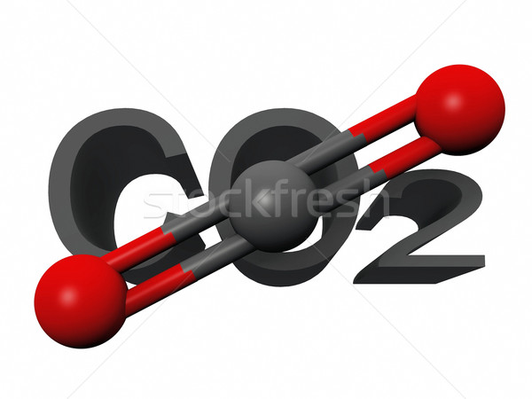 molecule  of carbon dioxide Stock photo © njaj