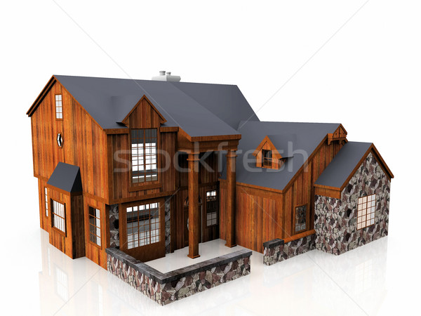 wooden house Stock photo © njaj