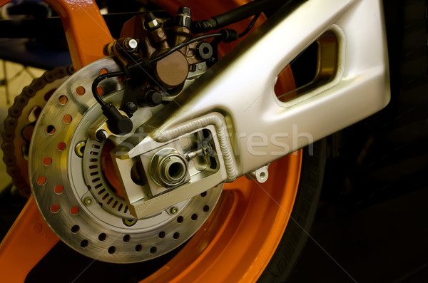 Freio motocicleta bicicleta acelerar motor segurança Foto stock © njaj