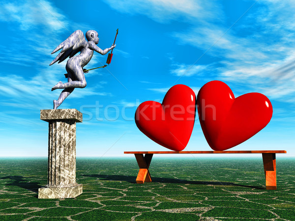 the god of love Stock photo © njaj