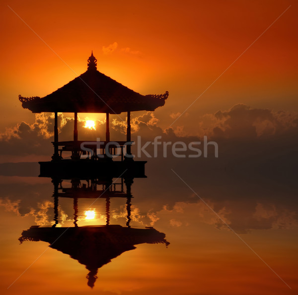 закат Бали пляж небе воды солнце Сток-фото © njaj