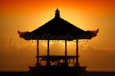 日没 バリ ビーチ 太陽 自然 海 ストックフォト © njaj