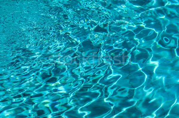 the blue water of the pool Stock photo © njaj